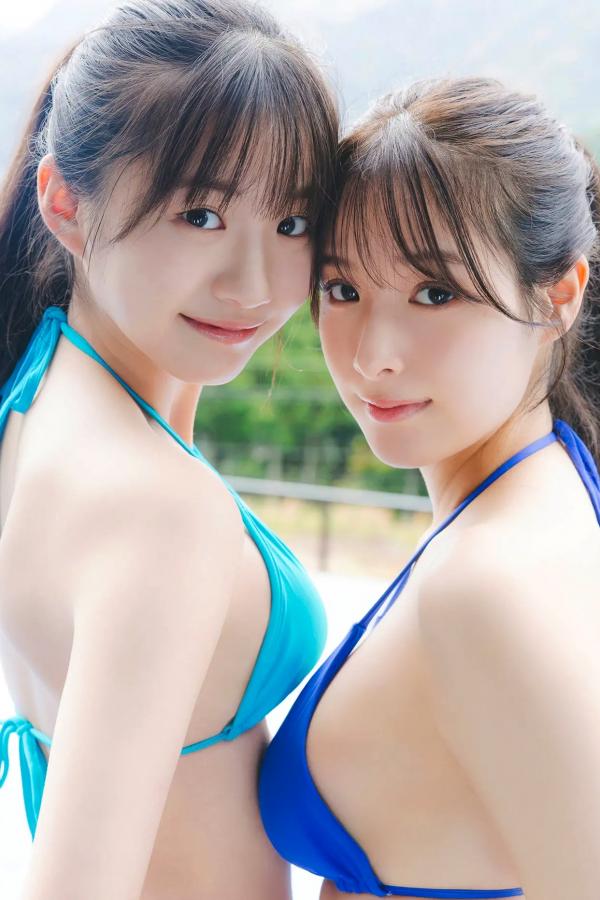   葉月くれあ x 永岡ゆきね - ヤンマガアザーっす！日系清纯美少女比基尼温泉写真第15张图片