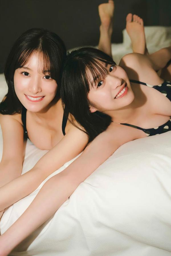   葉月くれあ x 永岡ゆきね - ヤンマガアザーっす！日系清纯美少女比基尼温泉写真第48张图片
