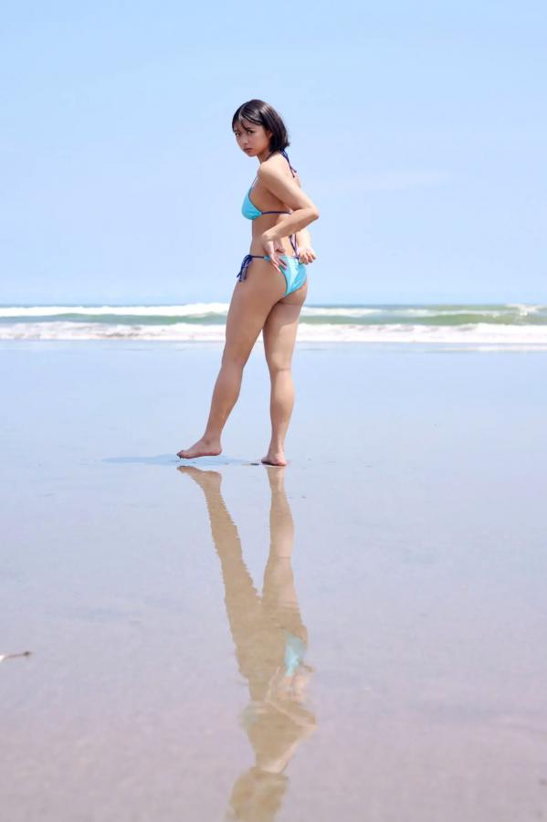   桑島海空 - ラスト?サマー?ビキニ：日系清纯女神海边比基尼与夏日和服写真第2张图片
