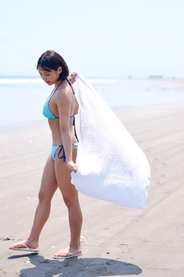   桑島海空 - ラスト?サマー?ビキニ：日系清纯女神海边比基尼与夏日和服写真第12张图片
