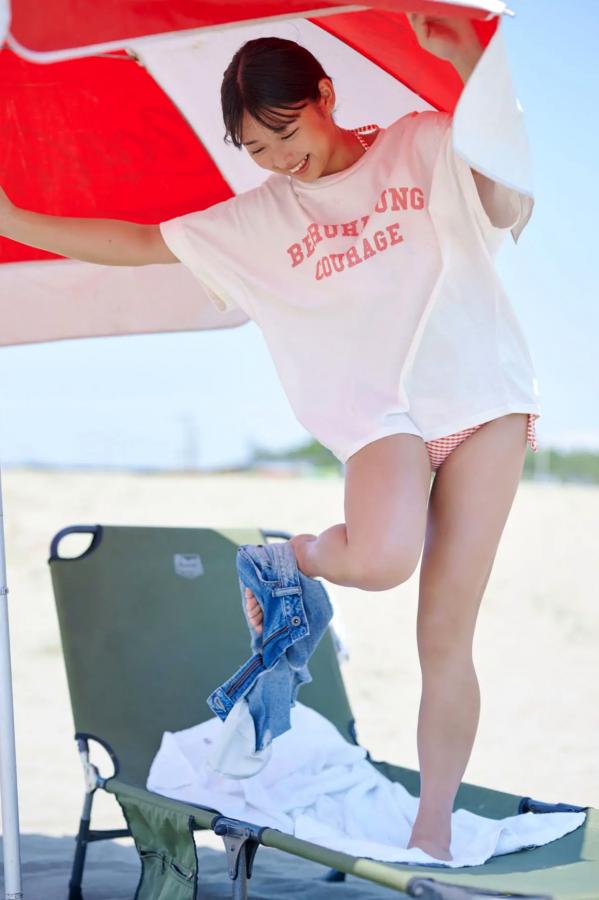   桑島海空 - ラスト?サマー?ビキニ：日系清纯女神海边比基尼与夏日和服写真第46张图片