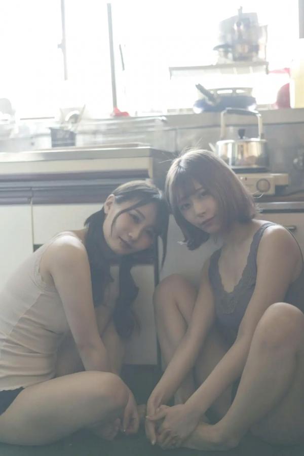 小日向愛 小日向結衣 小日向結衣 x 望月彩未 - ふたり暮らし 日系家居私房内衣写真第59张图片