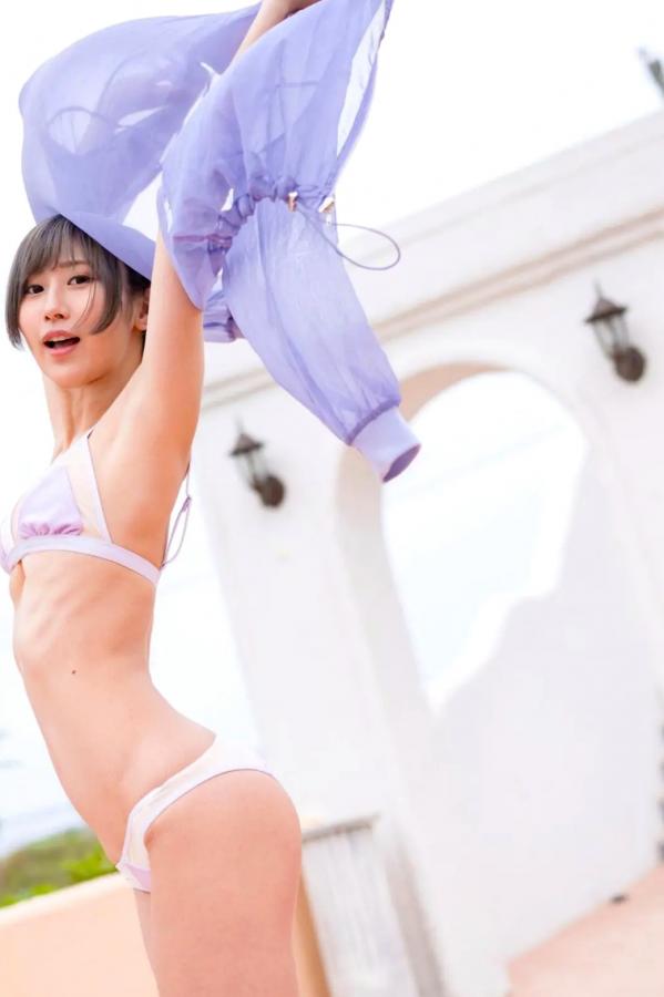   美東澪 - みおしずく 户外黑蕾丝透视与浴室湿身性感内衣写真第53张图片
