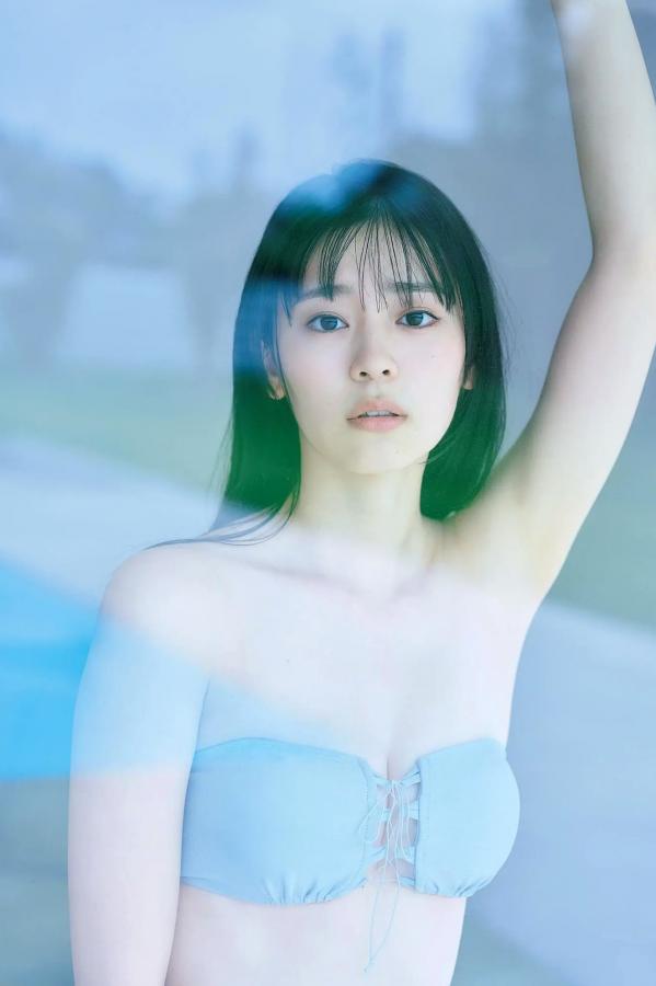   坂井仁香 - ひとかけら 户外泳池比基尼清新写真第4张图片