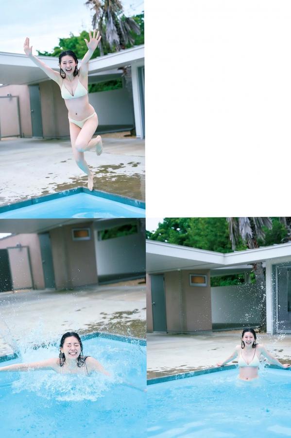   坂井仁香 - ひとかけら 户外泳池比基尼清新写真第54张图片