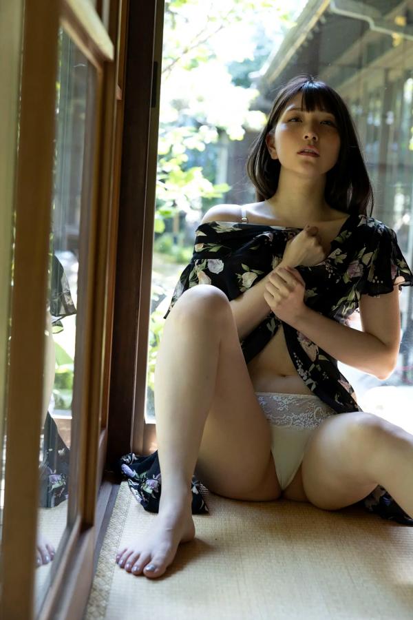   あまつまりな - 湿った夏の艶めき 日系复古私房蕾丝内衣性感写真第12张图片
