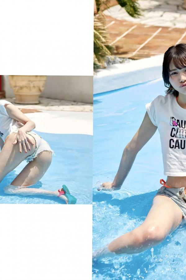   仁藤りさ - にとーが連れてくる夏：日系性感尤物粉色比基尼大尺度私房写真第31张图片