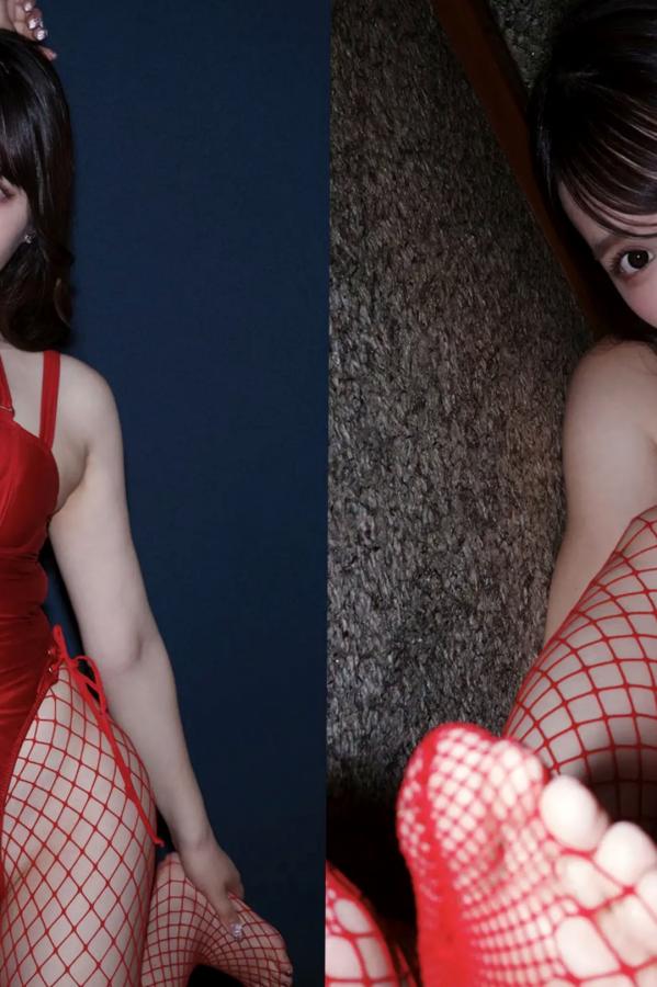   桃白美沙 - 多彩：红色连体衣诱惑与清纯户外性感写真第55张图片