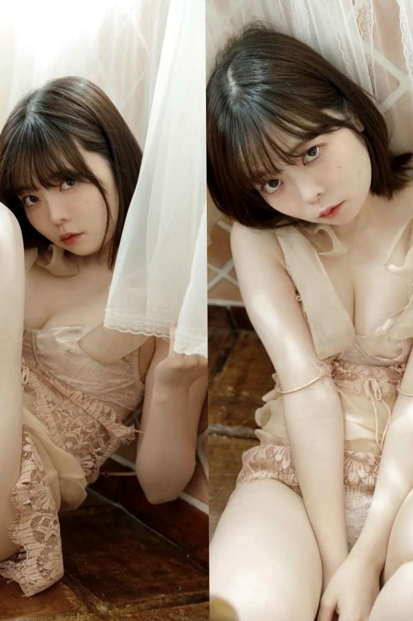   やなぎばころん - 桃の感触 日本清纯少女纯白比基尼家居私房写真第57张图片