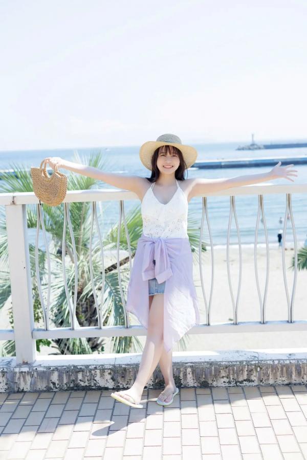   蓬莱舞《瑞々しい輝き》日本清纯美少女温泉沙滩比基尼写真第3张图片