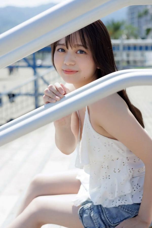   蓬莱舞《瑞々しい輝き》日本清纯美少女温泉沙滩比基尼写真第4张图片