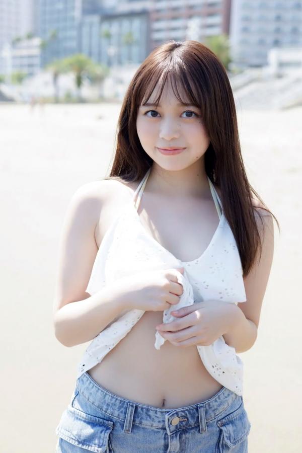   蓬莱舞《瑞々しい輝き》日本清纯美少女温泉沙滩比基尼写真第8张图片