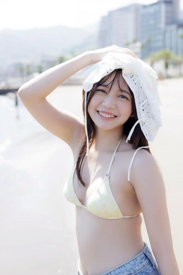   蓬莱舞《瑞々しい輝き》日本清纯美少女温泉沙滩比基尼写真第9张图片