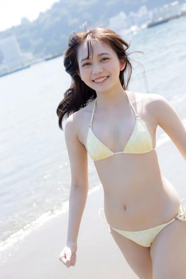   蓬莱舞《瑞々しい輝き》日本清纯美少女温泉沙滩比基尼写真第11张图片