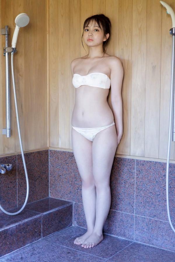   蓬莱舞《瑞々しい輝き》日本清纯美少女温泉沙滩比基尼写真第41张图片
