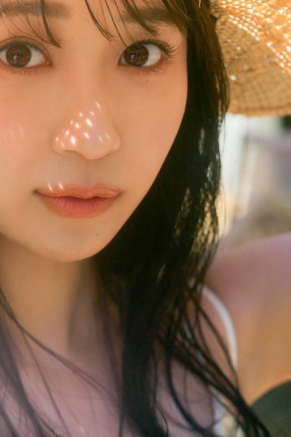   溝端葵 - 夏のはじめ 日本清新泳池比基尼写真 甜美性感美胸女神第4张图片