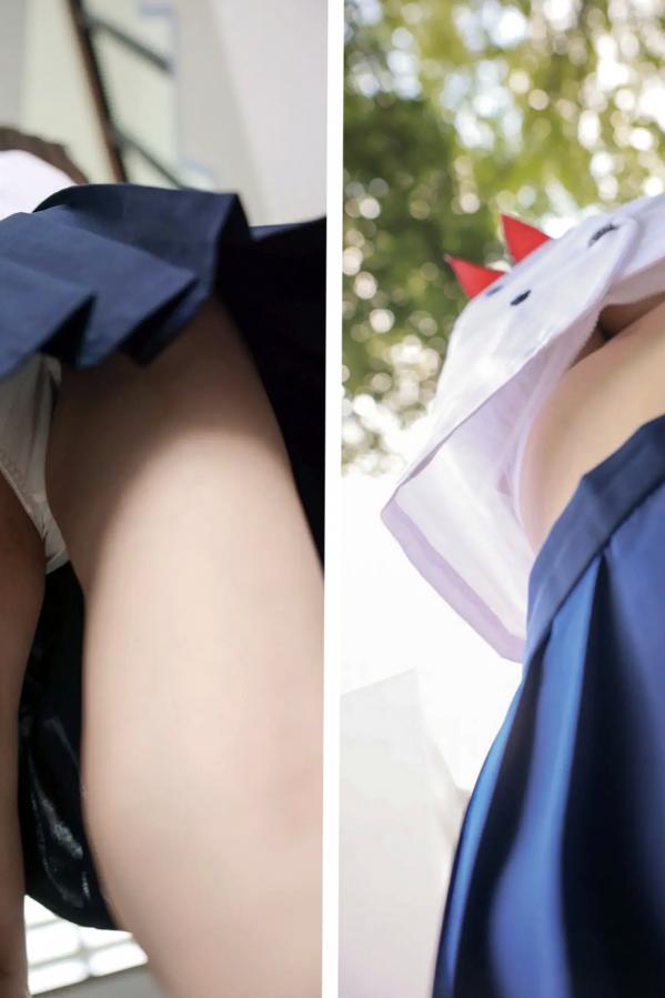   《弓乃りむ - 青春＃アオハル》日系水手校服写真 教室与户外湿身诱惑第14张图片