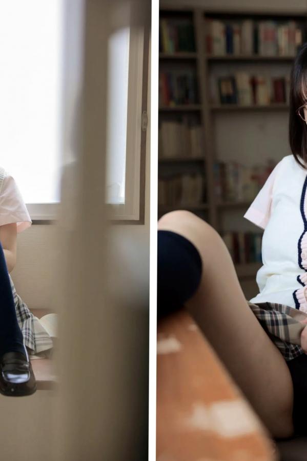   《弓乃りむ - 青春＃アオハル》日系水手校服写真 教室与户外湿身诱惑第21张图片