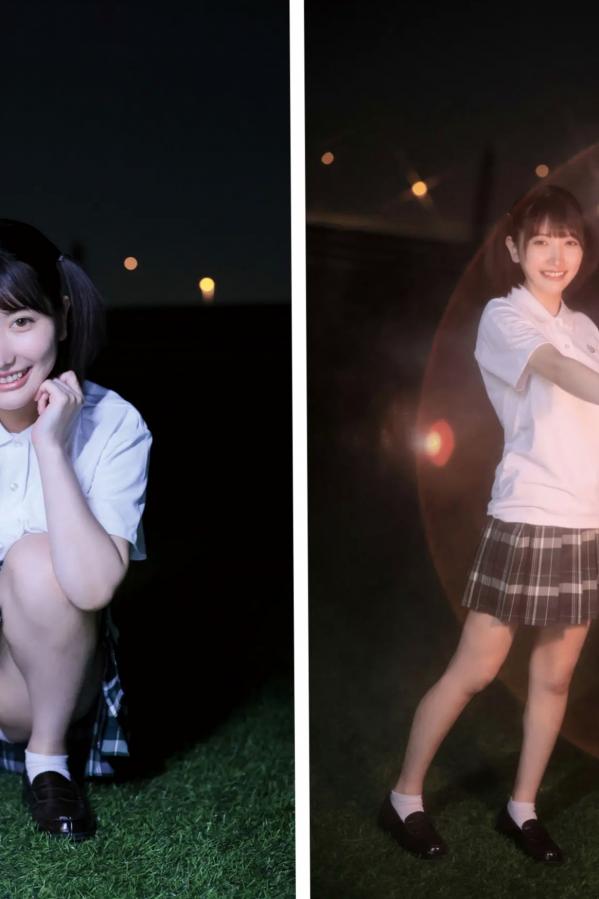   《弓乃りむ - 青春＃アオハル》日系水手校服写真 教室与户外湿身诱惑第30张图片
