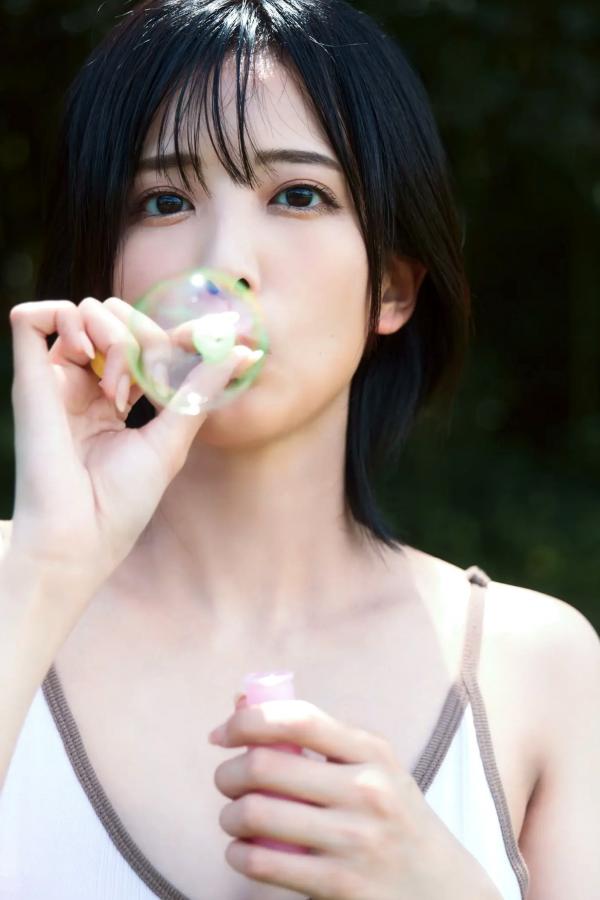   北原沙弥香 - 清纯性感泳池比基尼与湿身美腿写真第22张图片