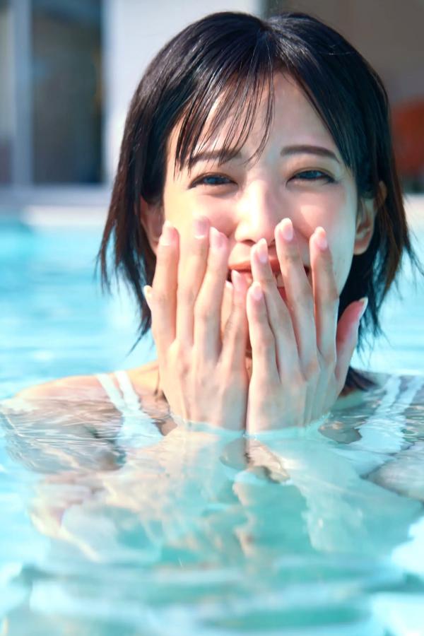    北原沙弥香 - 清纯性感泳池比基尼与湿身美腿写真第38张图片