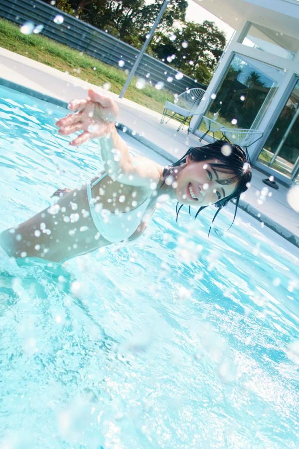    北原沙弥香 - 清纯性感泳池比基尼与湿身美腿写真第39张图片