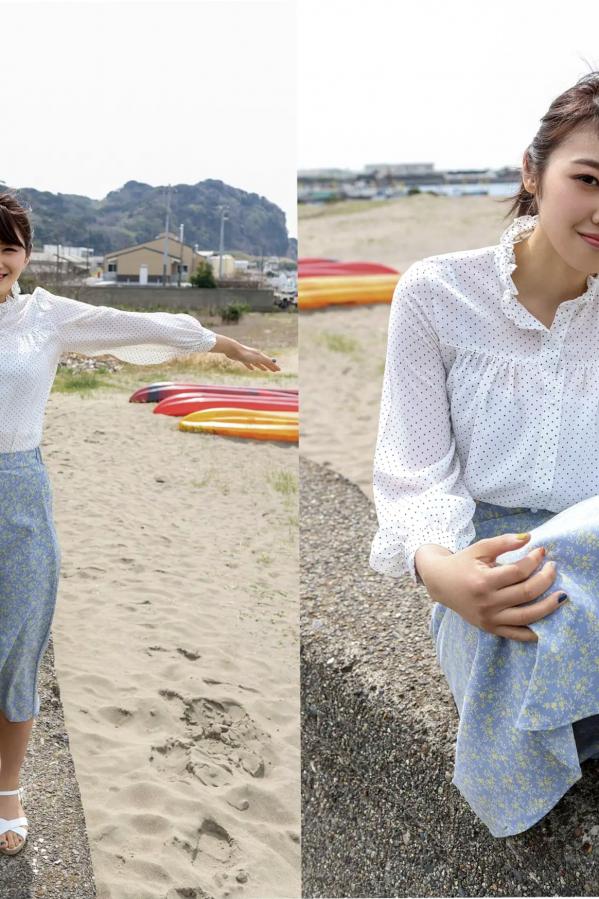   三岳ゆうな - 潮騒が聞こえる場所 性感内衣与清新户外私房写真第7张图片