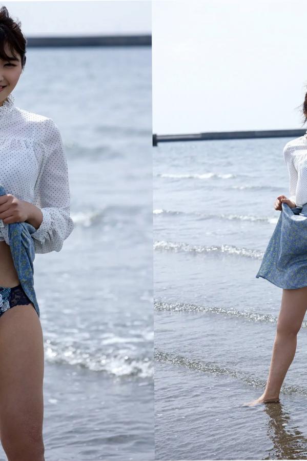   三岳ゆうな - 潮騒が聞こえる場所 性感内衣与清新户外私房写真第10张图片
