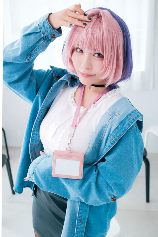   東雲うみ - のあ先輩“の”コスプレ：日本女神比基尼黑丝性感写真第3张图片