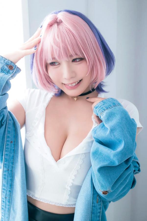   東雲うみ - のあ先輩“の”コスプレ：日本女神比基尼黑丝性感写真第7张图片
