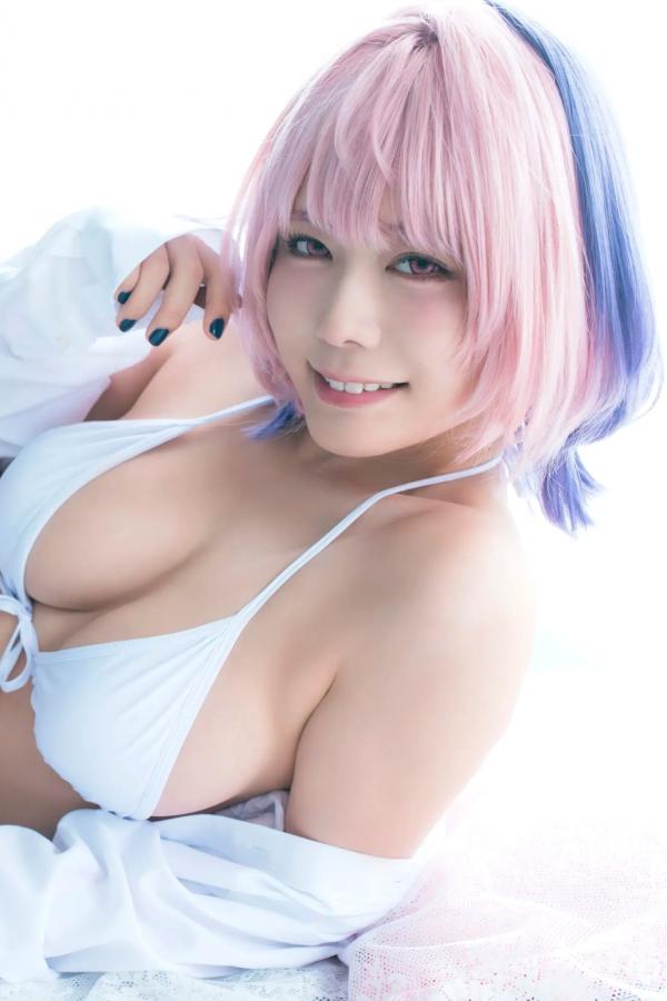   東雲うみ - のあ先輩“の”コスプレ：日本女神比基尼黑丝性感写真第10张图片