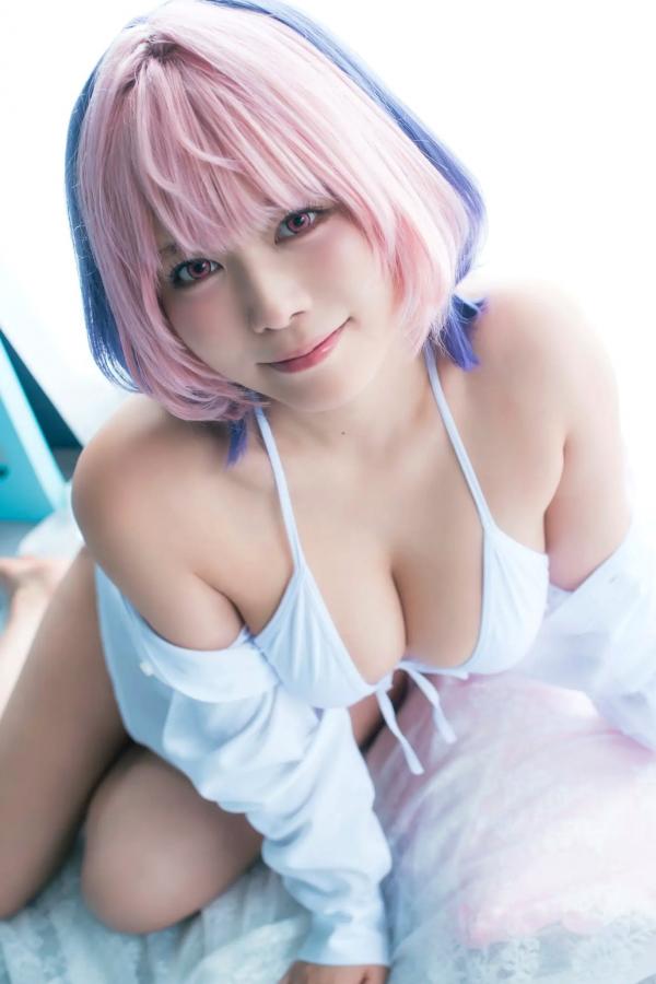   東雲うみ - のあ先輩“の”コスプレ：日本女神比基尼黑丝性感写真第19张图片