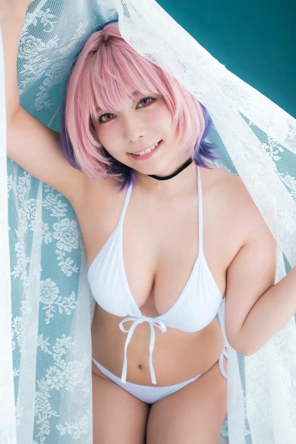   東雲うみ - のあ先輩“の”コスプレ：日本女神比基尼黑丝性感写真第26张图片