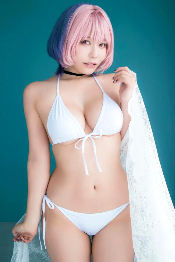   東雲うみ - のあ先輩“の”コスプレ：日本女神比基尼黑丝性感写真第27张图片