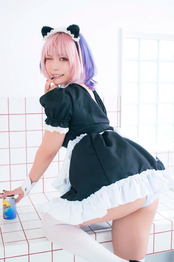   東雲うみ - のあ先輩“の”コスプレ：日本女神比基尼黑丝性感写真第37张图片