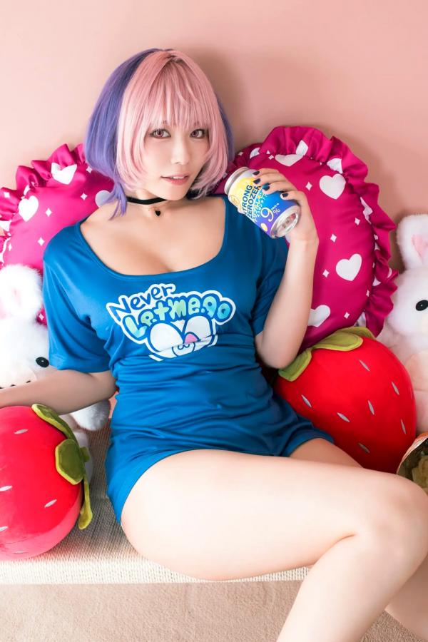   東雲うみ - のあ先輩“の”コスプレ：日本女神比基尼黑丝性感写真第56张图片