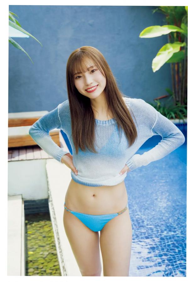   川越紗彩 - なんとかなるなる 户外泳池与清凉内衣私房写真第4张图片