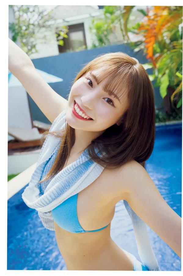   川越紗彩 - なんとかなるなる 户外泳池与清凉内衣私房写真第8张图片