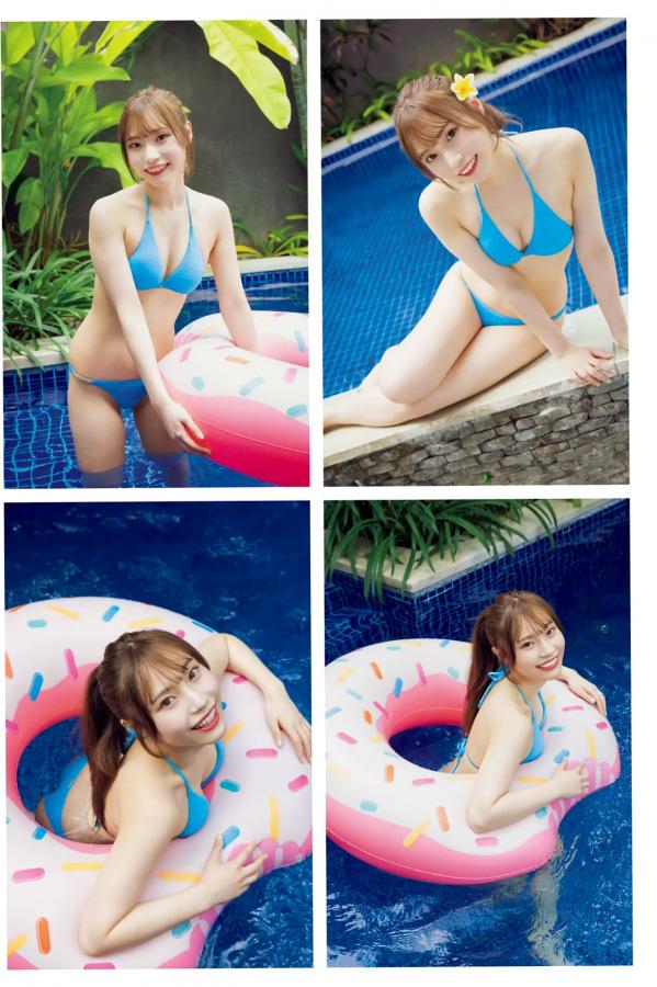   川越紗彩 - なんとかなるなる 户外泳池与清凉内衣私房写真第12张图片