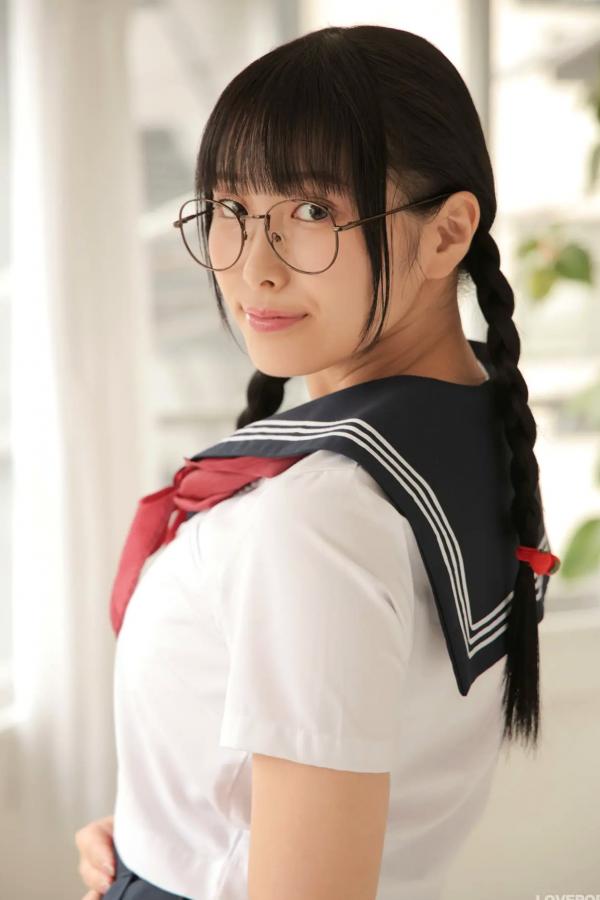   [LOVEPOP] Marina Asakawa 浅川まりな Photoset 02 日系眼镜水手服清纯校服美腿写真第34张图片