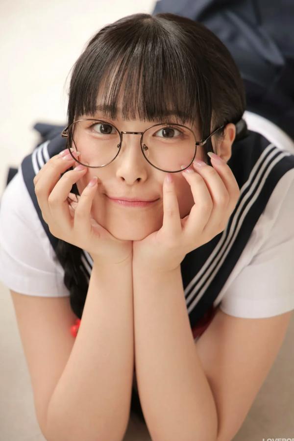   [LOVEPOP] Marina Asakawa 浅川まりな Photoset 02 日系眼镜水手服清纯校服美腿写真第82张图片