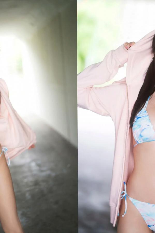   七瀬なな - 無敵のVenus：日本女神浴室湿身诱惑与户外比基尼和服写真第3张图片