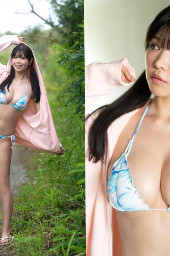   七瀬なな - 無敵のVenus：日本女神浴室湿身诱惑与户外比基尼和服写真第4张图片