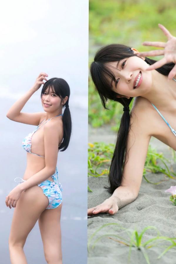   七瀬なな - 無敵のVenus：日本女神浴室湿身诱惑与户外比基尼和服写真第8张图片