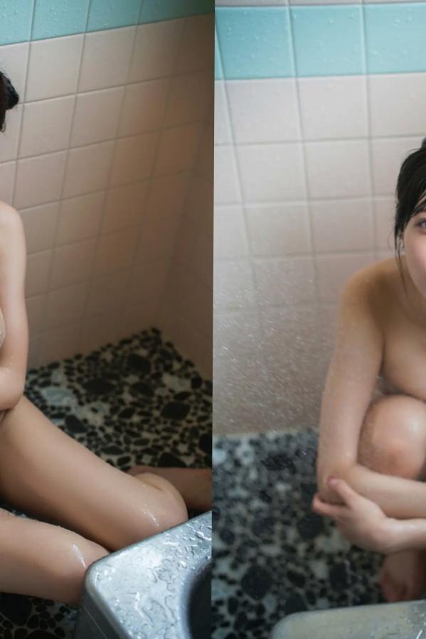   七瀬なな - 無敵のVenus：日本女神浴室湿身诱惑与户外比基尼和服写真第38张图片