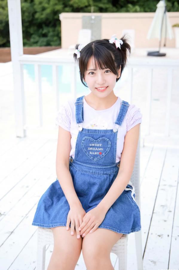   [LOVEPOP] Moeka Sasaki 佐々木萌香 Photoset 28 户外双马尾牛仔裙清纯写真第1张图片