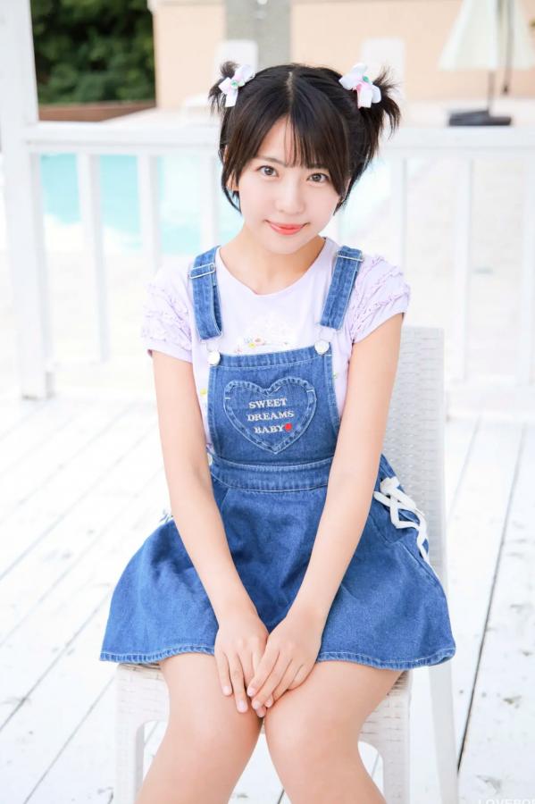   [LOVEPOP] Moeka Sasaki 佐々木萌香 Photoset 28 户外双马尾牛仔裙清纯写真第2张图片