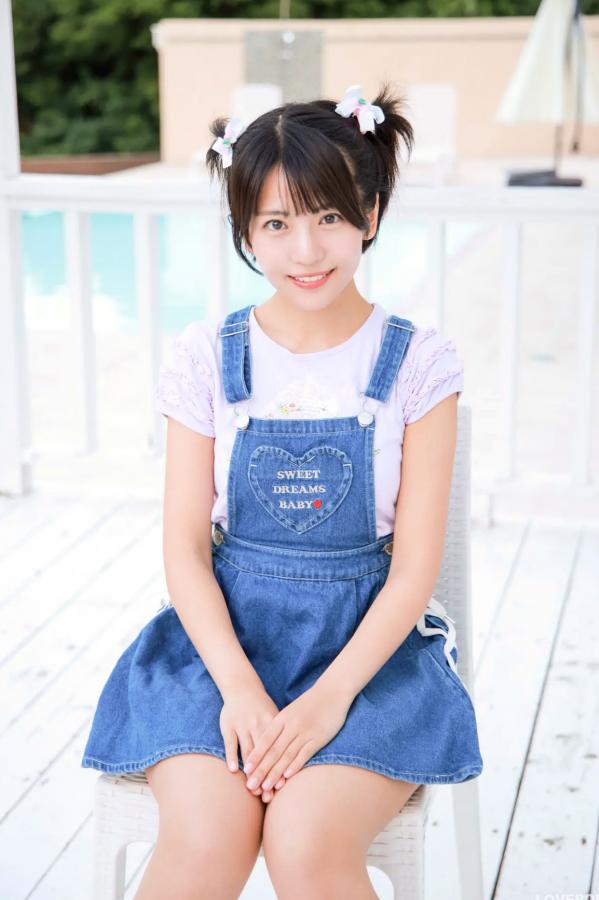   [LOVEPOP] Moeka Sasaki 佐々木萌香 Photoset 28 户外双马尾牛仔裙清纯写真第3张图片