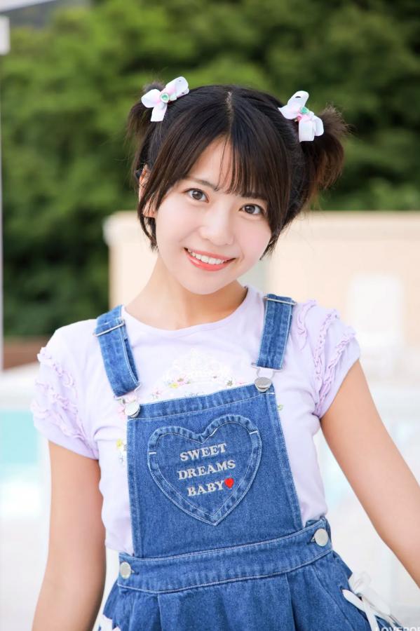   [LOVEPOP] Moeka Sasaki 佐々木萌香 Photoset 28 户外双马尾牛仔裙清纯写真第9张图片