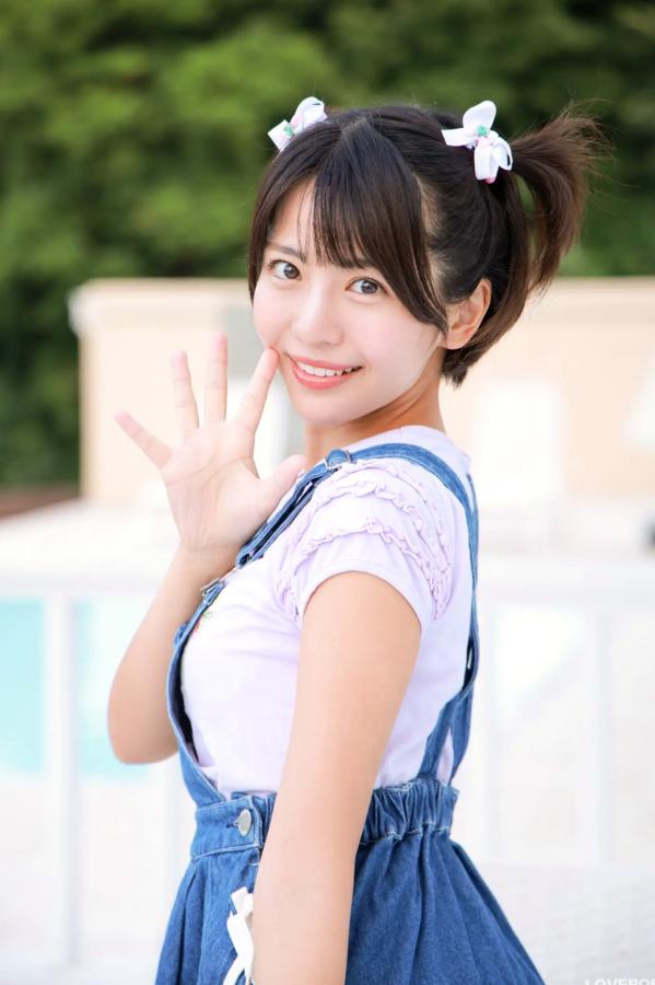   [LOVEPOP] Moeka Sasaki 佐々木萌香 Photoset 28 户外双马尾牛仔裙清纯写真第15张图片